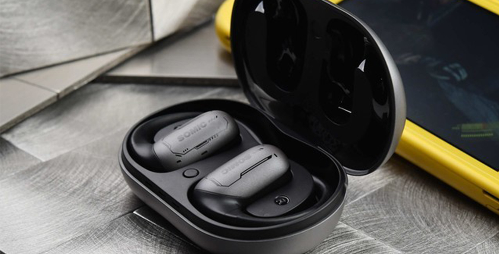 SOMIC E1 open-ear headphones and charging case